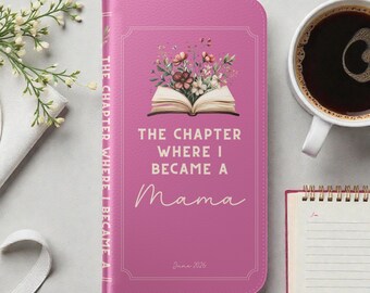 Personalized Book Phone Case for New Mom, Custom Book iPhone Case First Time Mom Gift, New Mom Gift from Kids, Phone Case Mothers Day