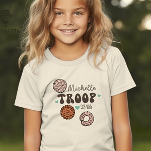 CUSTOM Girl Scout Shirt, Girl Scout Shirt, Girl Scout Cookie Shirt, Cookie Dealer Shirts, Cookies Era, Gift For Girls, Girl Scout Sweatshirt