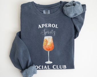 Spritz Lover Sweatshirt | Spritz Shirt, Spritz Cocktail Shirt, Social Club Sweatshirt Gift for Her