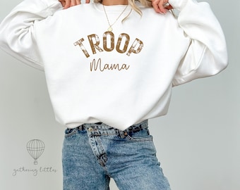 Troop Mom Sweatshirt, Camping Girl Shirt, Cookie Mom T Shirt, Cookie Dealer Shirts, Cookies Era, Girl Scout Mama Shirt, Girl Scout Mom