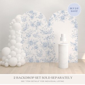 Toile Photo Backdrop Floral Toile Pattern Digital Backdrop Vintage Wedding Photo Booth ...