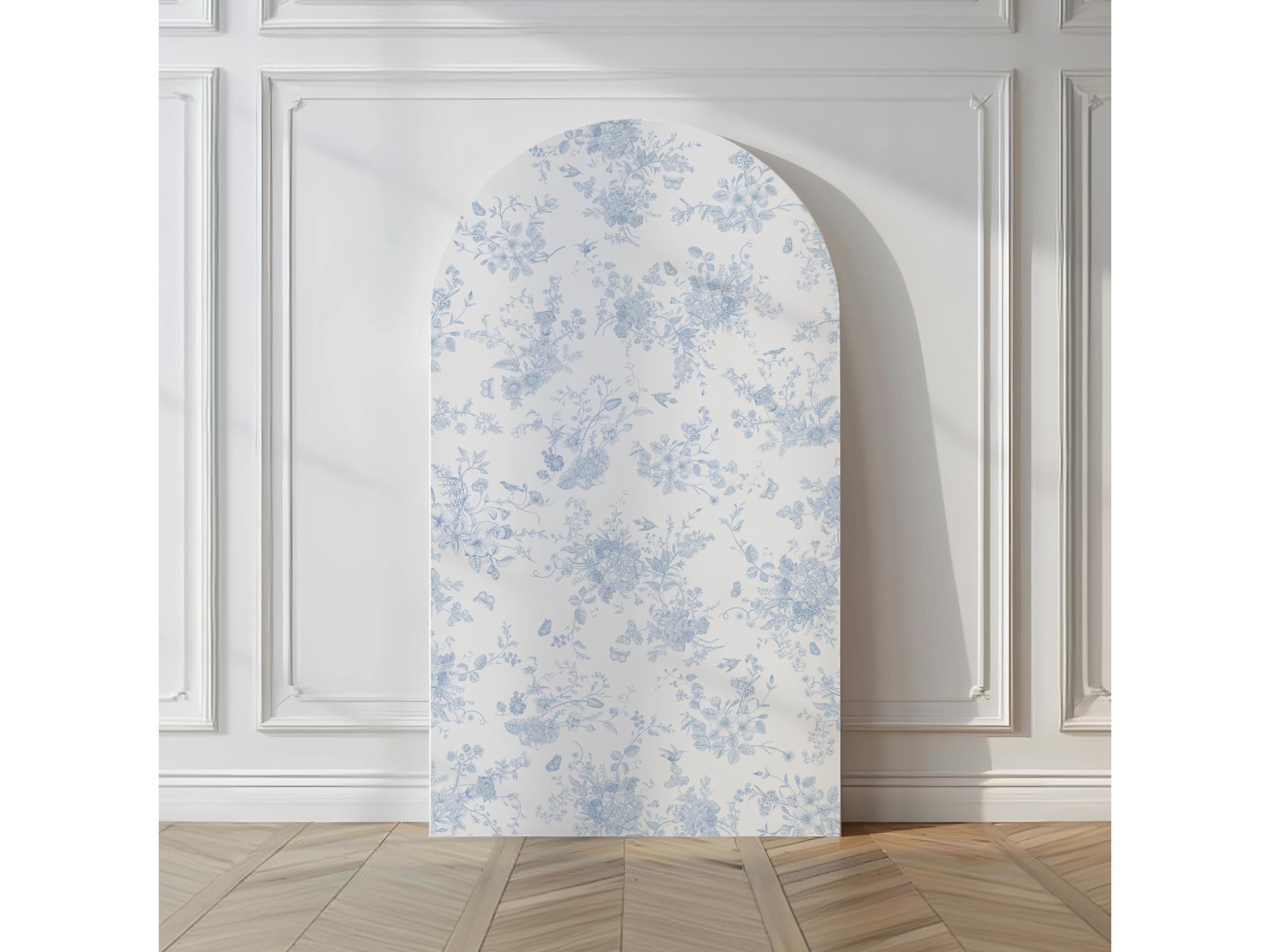 Toile Photo Backdrop Floral Toile Pattern Digital Backdrop Vintage Wedding Photo Booth ...
