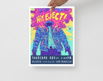 Hit Eject! Concert Poster: 11-21-24 Asiento in San Francisco