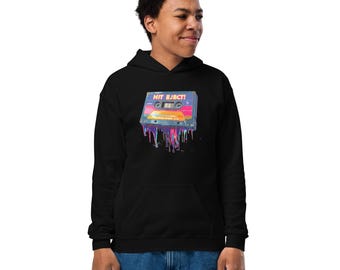 Hit Eject! Melting Cassette Hoodie - Youth heavy blend hoodie - Oakland Rock Band