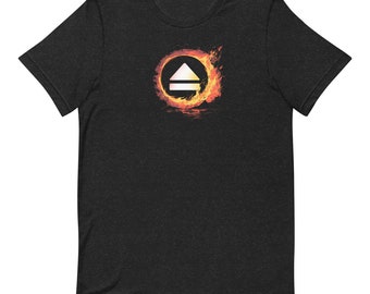 Hit Eject! Fire logo t-shirt - Adult, Unisex - Oakland Rock Band