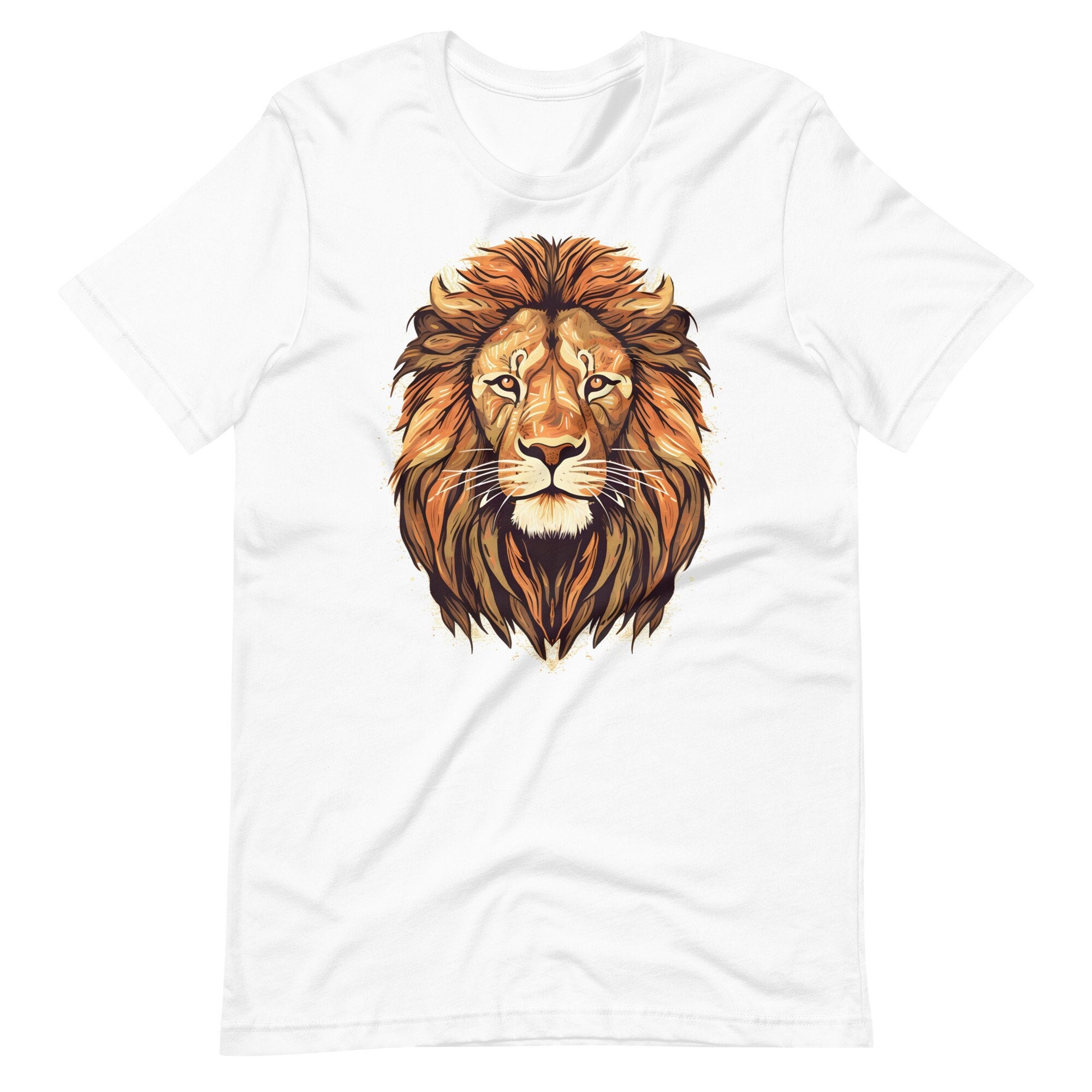 Lion's Head Graphic T-shirt - Stylish Shirt for Man - Lion