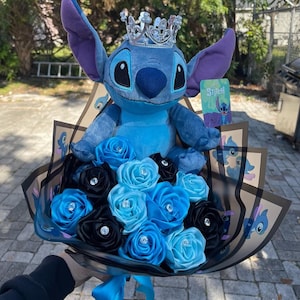 Stitch ramo, bouquet, roses, eternal roses, rosas eternas