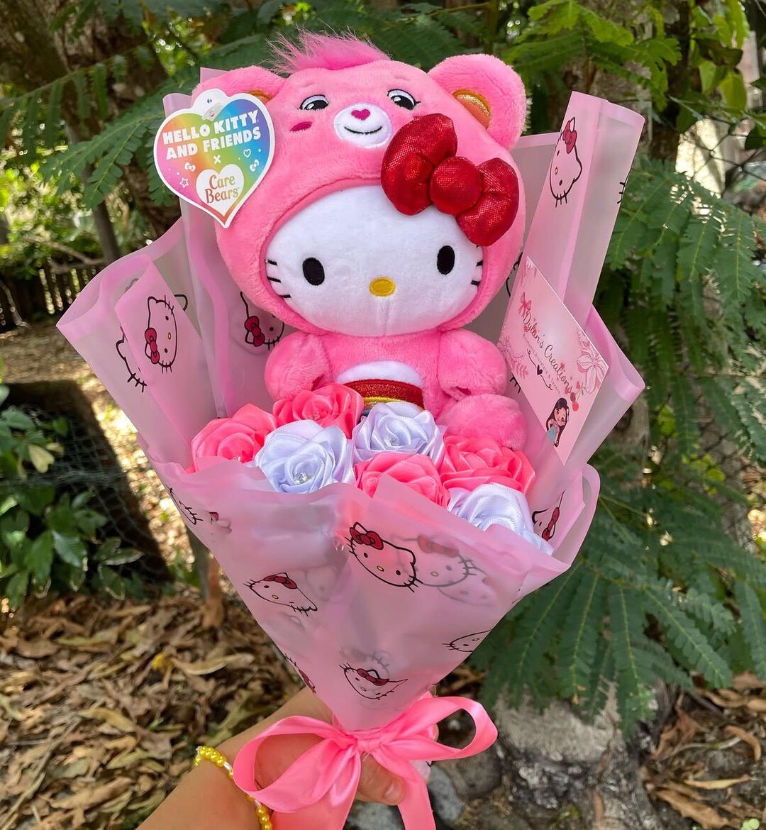 Hello Kitty, Rosas Eternas, Eternal Roses, Ramo, Roses - Etsy