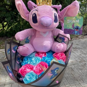 Angel Stitch, bouquet, roses, Rosas eternas, ribbon roses, flowers