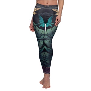 Tropical Bird Pattern (Mirrored) Leggings