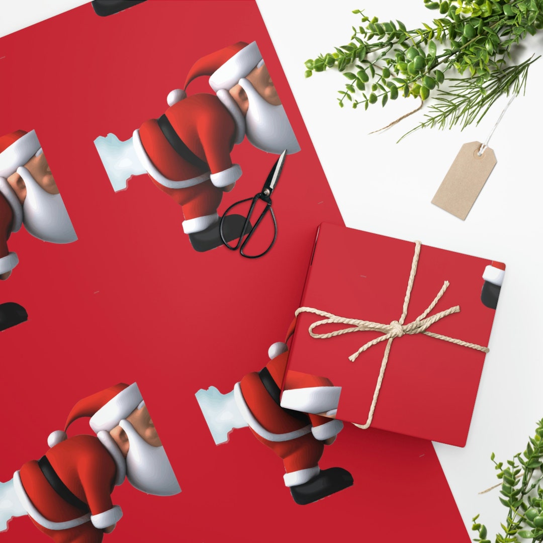 Dtiafu Papel De Regalo Divertido De Navidad
