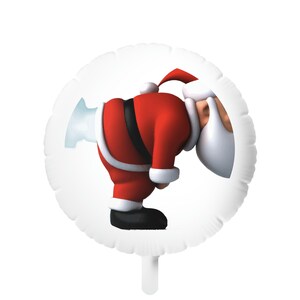 Santa Helium Farting Gas - Mylar Helium Balloon
