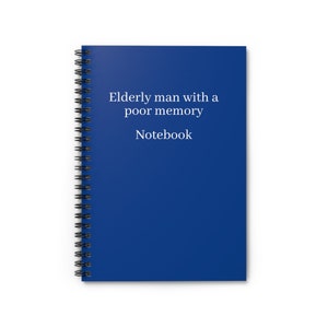 Lustiges Biden Spiralnotizbuch - Notebook für ältere Menschen - Linolierte Linie - Bidens Geheimes Dokument Notizbuch - Älterer Mann mit einem schlechten Gedächtnis