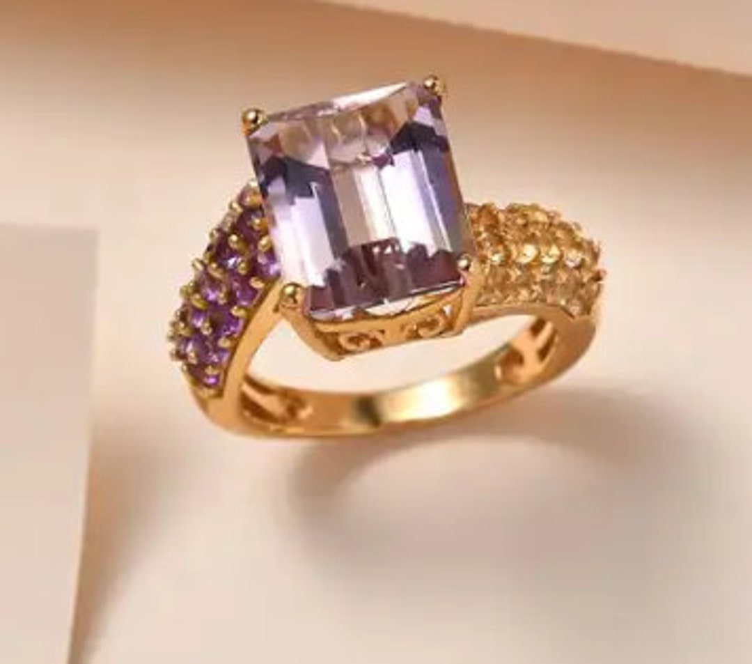 Size 6 Premium Anahi Ametrine and Multi Gemstone Ring - Etsy Size 6 Premium Anahi Ametrine and Multi Gemstone Ring - Etsy