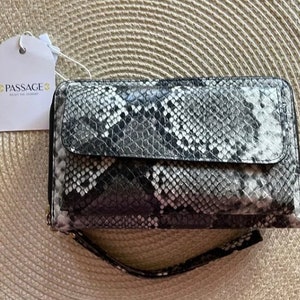 Passage Schwarz/Weiß Schlangenleder Armband
