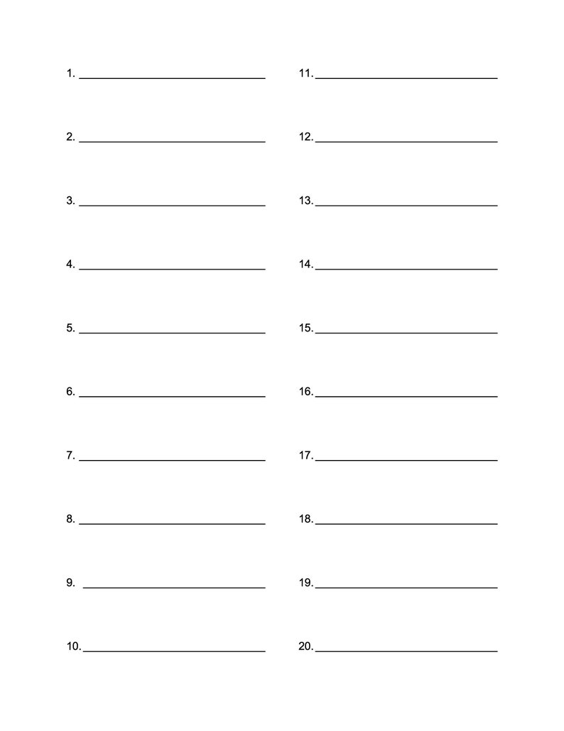 Practice Test Answer Sheet - Etsy