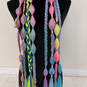 rave braids shiny