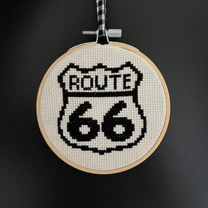 Route 66 PDF Digital Cross Stitch Pattern