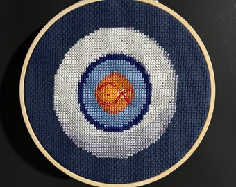 Eyeball Retina PDF Cross Stitch Pattern