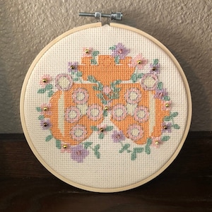 Floral Phoropter PDF Digital Download Cross Stitch Pattern