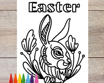 Easter Egg Coloring Book 12 Printable Easter Coloring Pages - Etsy