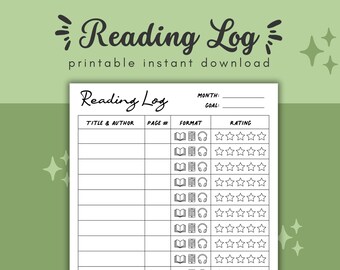 Registro de leitura / Rastreador de livros / Resenha de livros