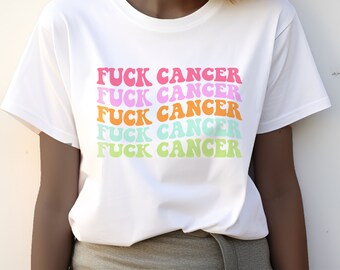 Camiseta "Foda-se o Câncer" || Camiseta Unissex de Algodão || Apoio ao Câncer