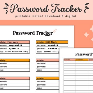 Password Tracker || Password Log || Password Keeper || Password Book