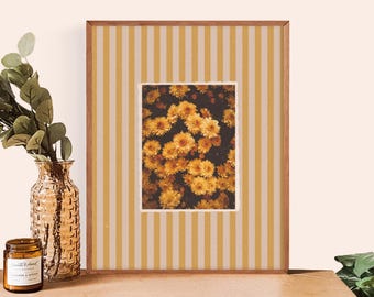 Arte de parede floral vintage || Floral neutro || Download digital || Cottagecore