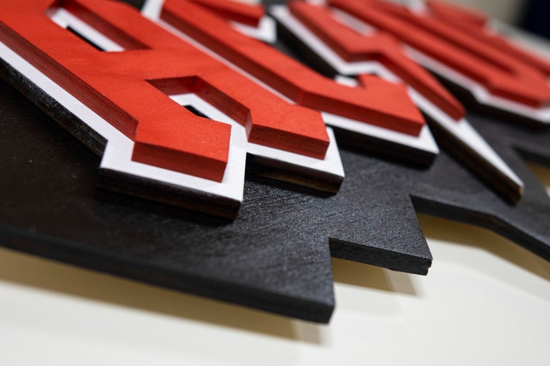 ACDC LED Wood Sign: 3D Rock N Roll Bar Decor With Remote - Etsy