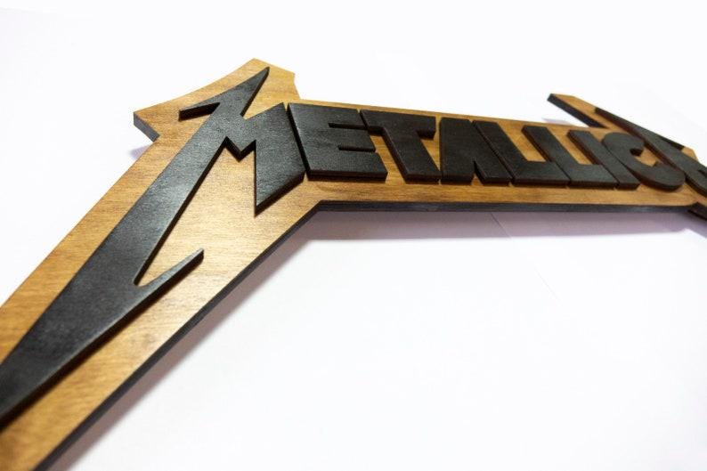 Dio Sign of the Horns: LED Wall Art, 3D Wood Rock Hand - Etsy