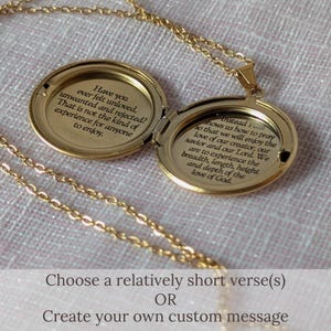 Verse Necklace with Hidden Message