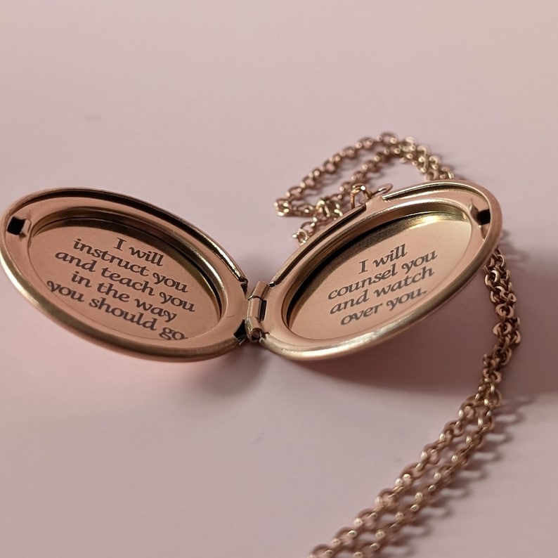 Engraved Scripture Memory Verse