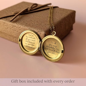 Verse Necklace With Hidden Message
