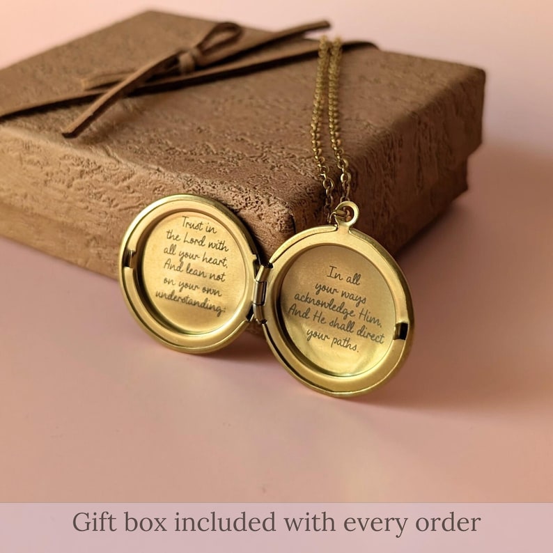 Verse Necklace With Hidden Message
