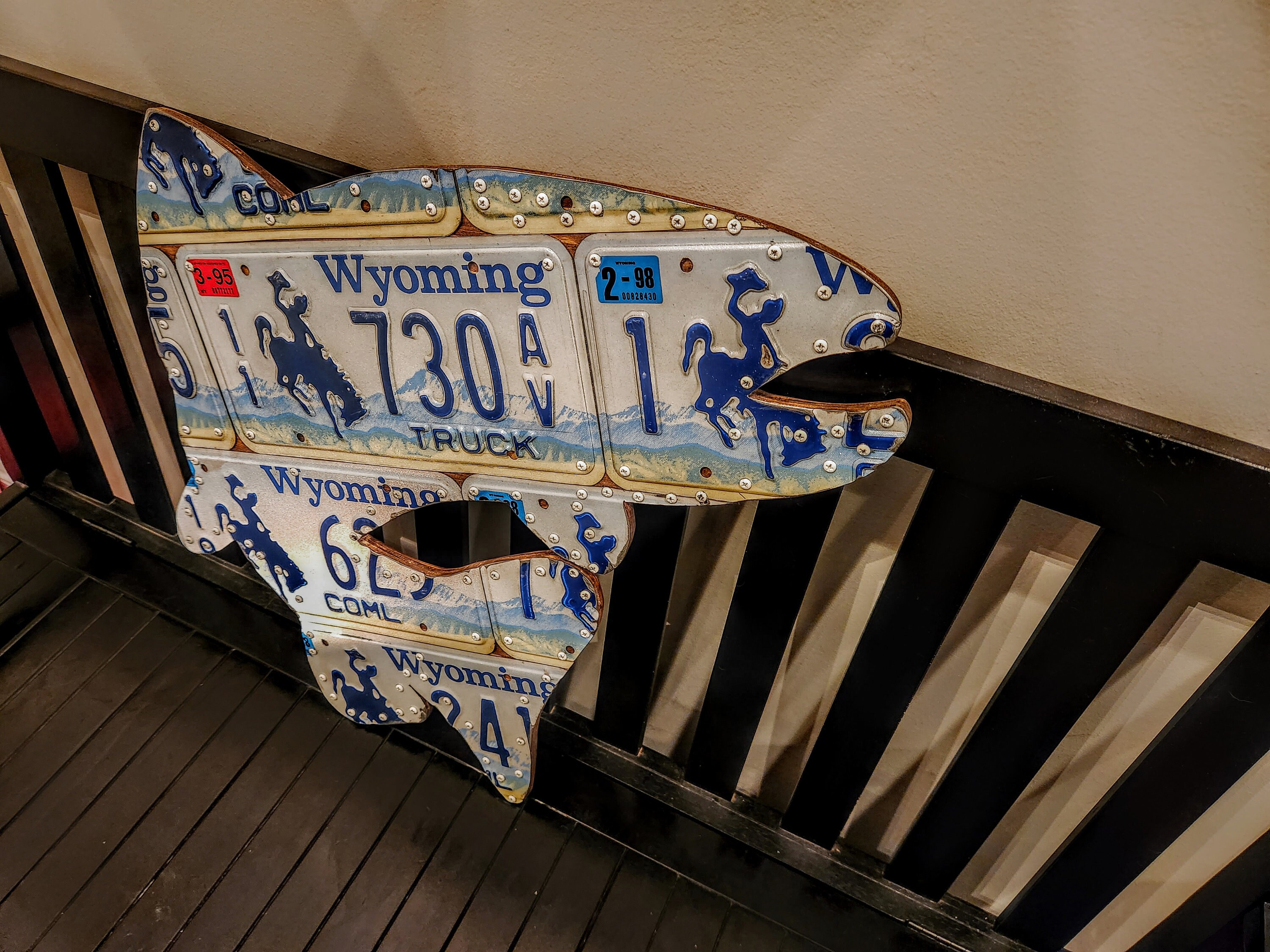 Trout License Plate Art Wall Decor. Etsy