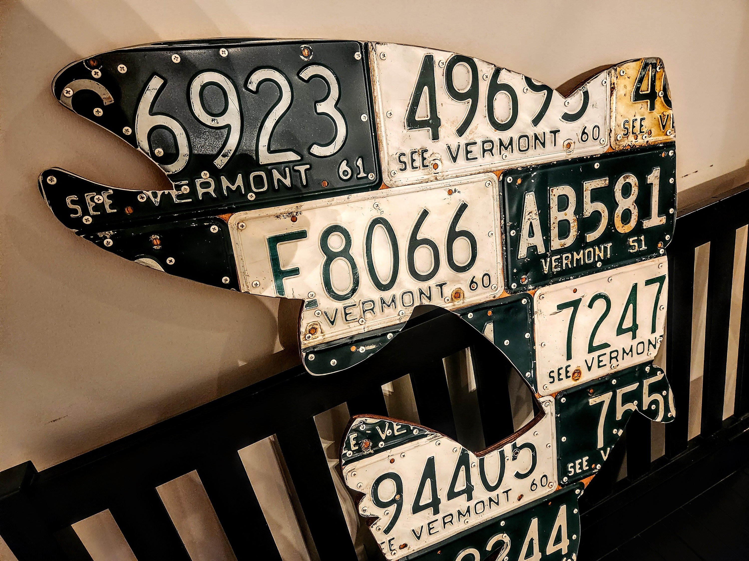 Trout License Plate Art Wall Decor. Etsy