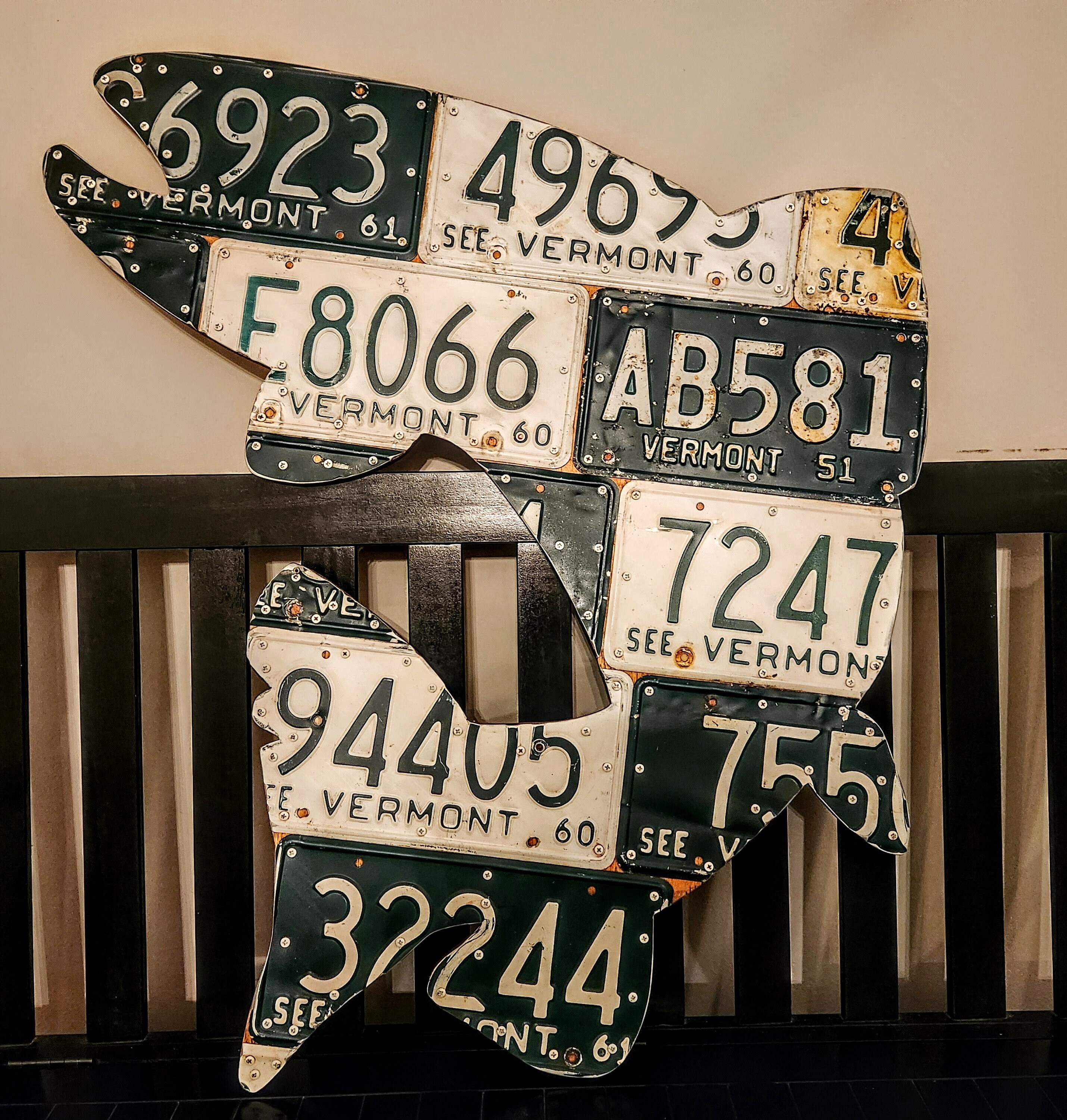 Trout License Plate Art Wall Decor. Etsy