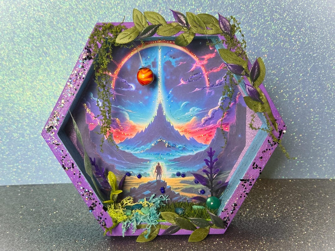 Planet Shadowboxes Celestial Cosmic Universe Shadow Box Diorama for Wall or Shelf - Etsy