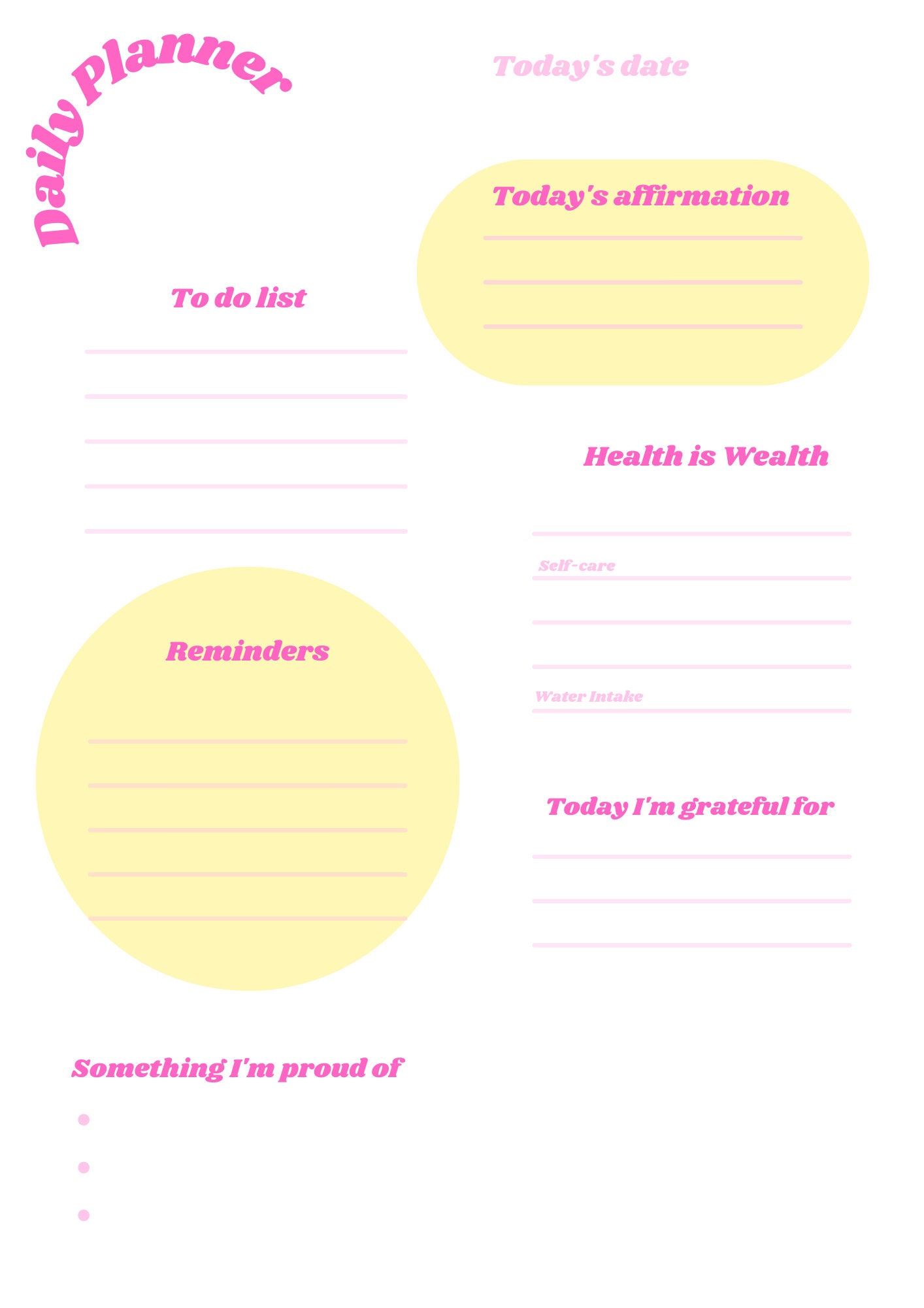 2023 Digital Planner | Lucky Girl 2023 | Daily & Weekly Planner ...