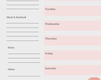 Lista de compras / IT GIRL / organiza tu semana /