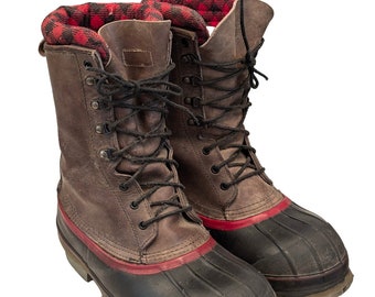 Red Wing Wings Scarpe Punta in acciaio in pelle Stivali da neve invernali Fodera in lana Uomo 8