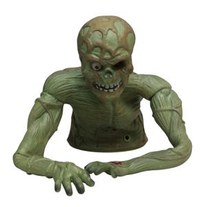 Gemmy Dead Ed Talking Crawling Zombie Half Body Halloween Decor animated Works