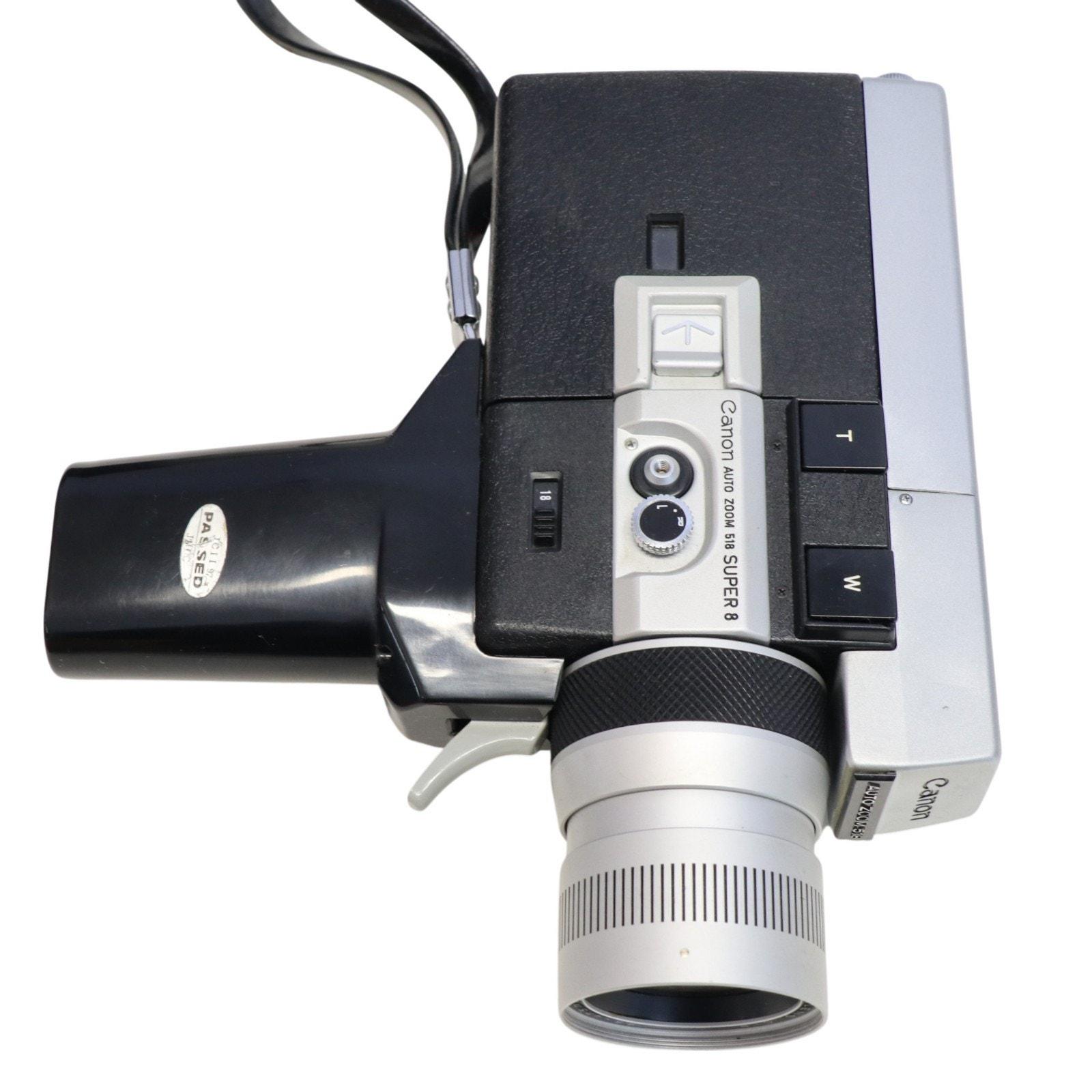 Canon Auto Zoom 518 Super 8 Movie Video Film Camera, Case, C-8