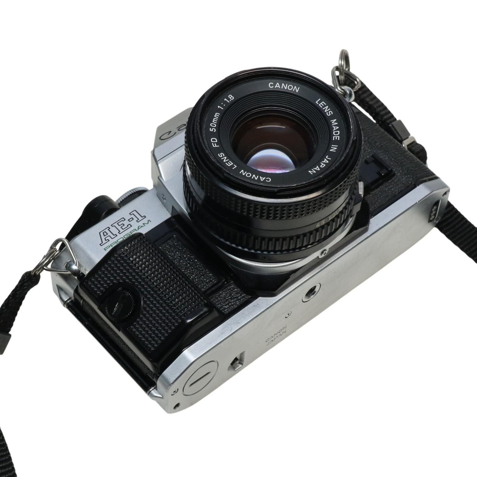 Canon AE-1 Program 35mm Film Camera With Canon 50mm F1.8 FD Lens
