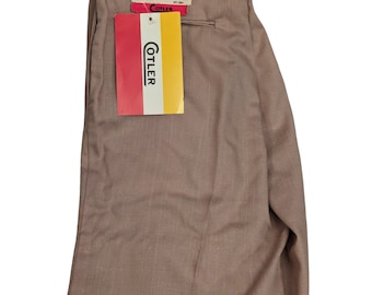 Cotler 32x31 Cintura arcobaleno anni '70 pantaloni da discoteca vintage NWT
