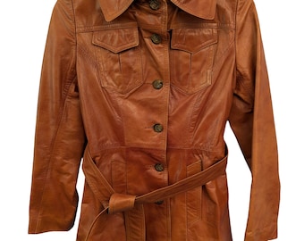 Giacca in pelle da donna vintage Gastown Talk Made in Canada XS