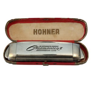 Vintage M. Hohner Chromonica II Deluxe Harmonica a&#39;440 - Made in Germany