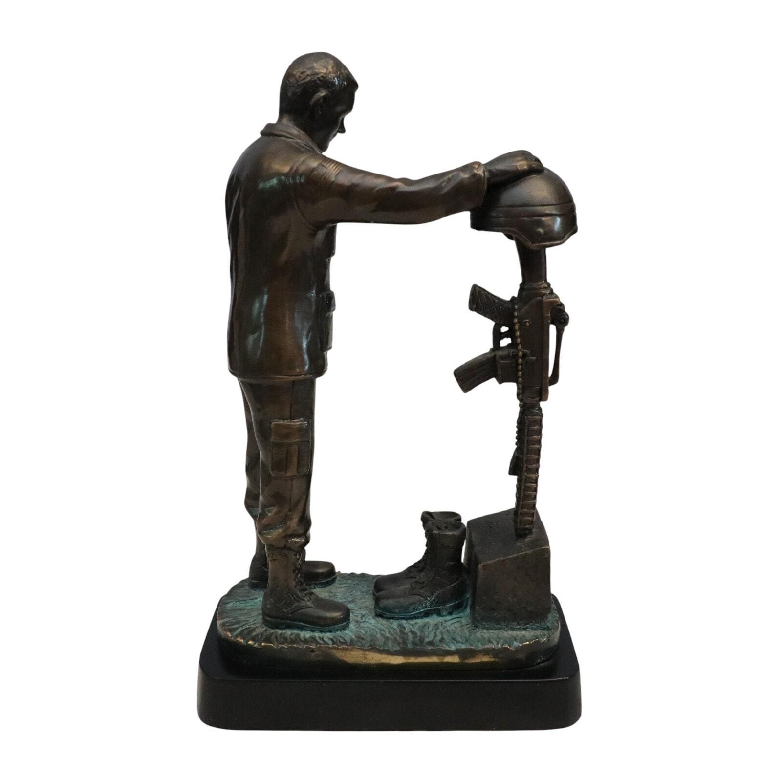 Bronze Fallen Soldier Statue Boots Helmet & Rifle Statue 12 Inch - Etsy