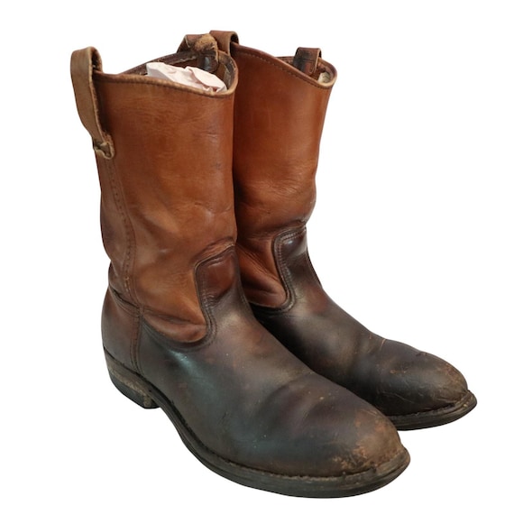 Vintage Red Wing Pull-On  Boots 9D Brown Leather USA Made Wellington Work Boots $_57.JPG?set_id=880000500F main image 3